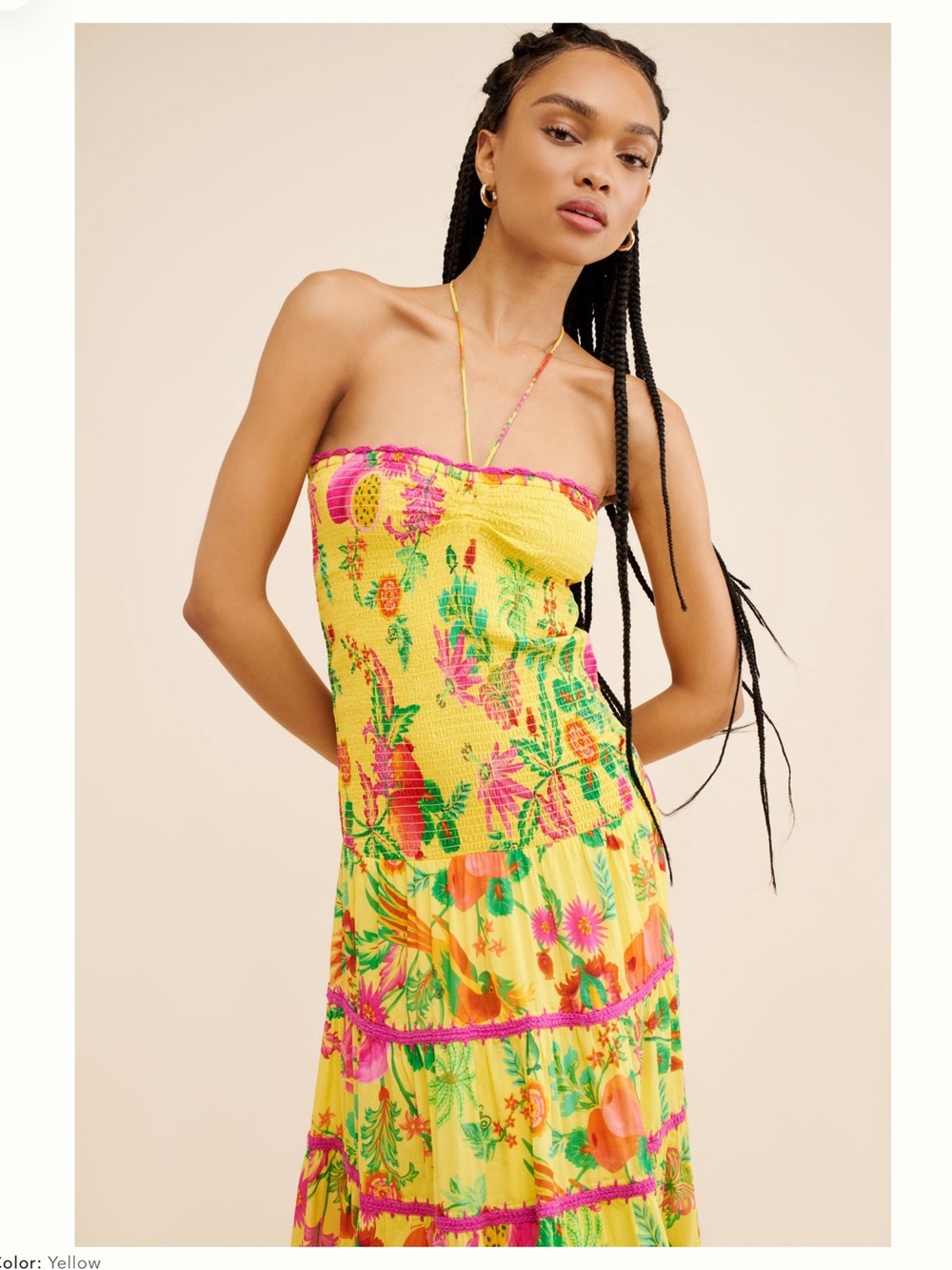 Farm Rio Delicate Fruit Garden Halter Maxi - Picture 3 of 12